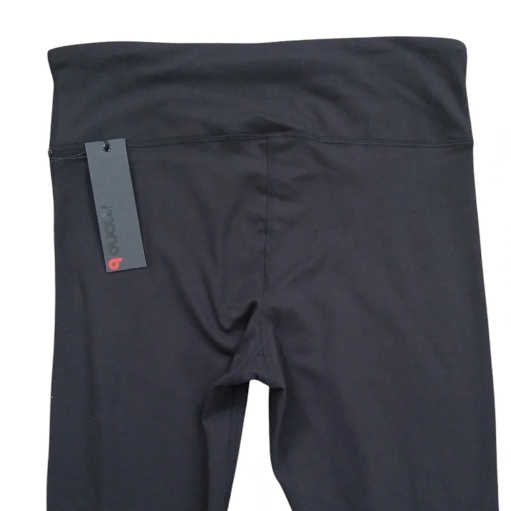 Mono B Women's Black Shredded‎ Knee Laser Cut High Waist Leggings Size XL NEW - Picture 11 of 15